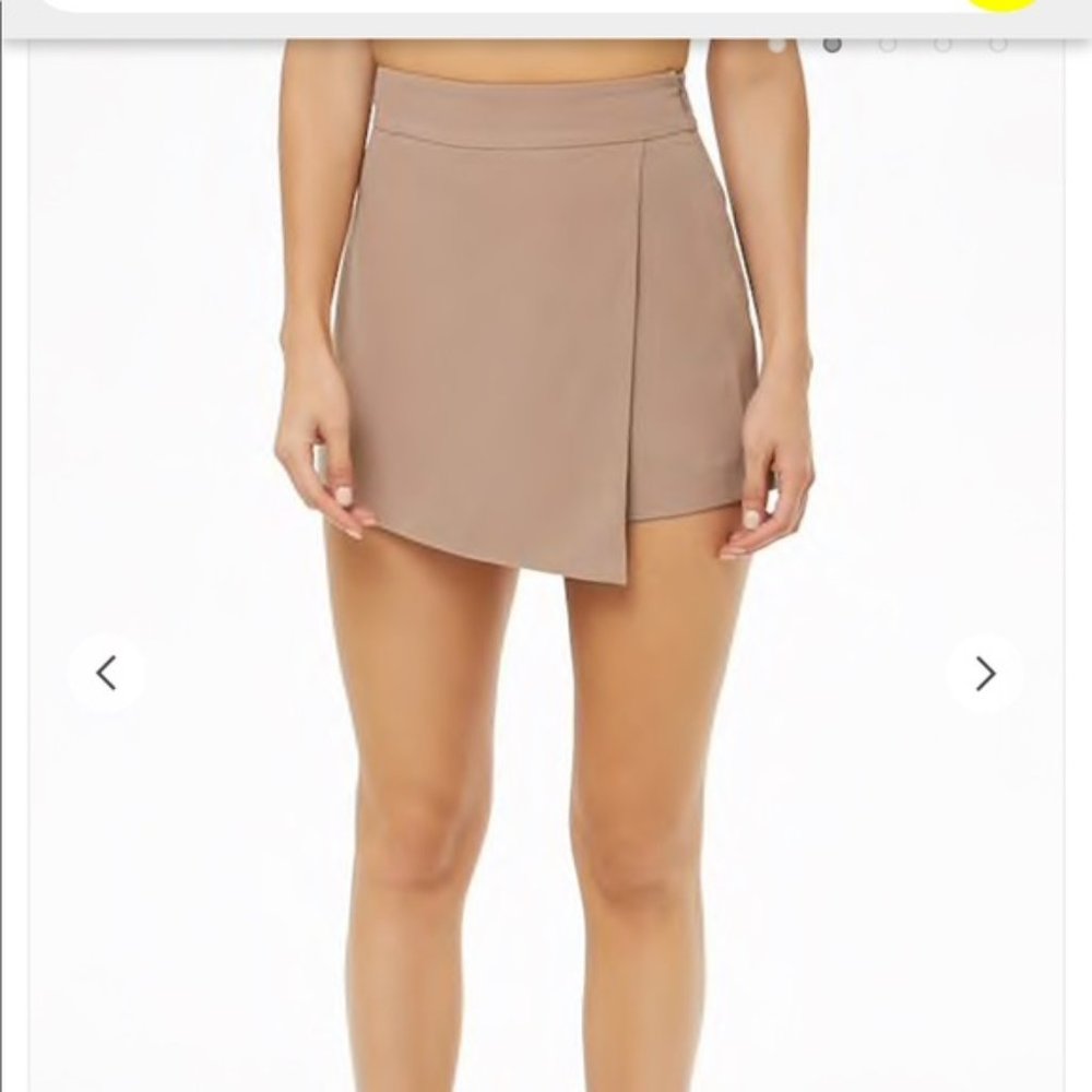 Forever 21 Olive Wrap Front Skort - Picture 4 of 5